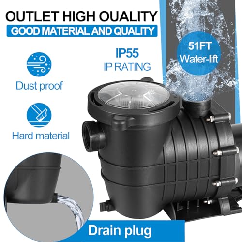 Hitgrand HT00012 1.5Hp Self Primming Pool Pump thumb #4