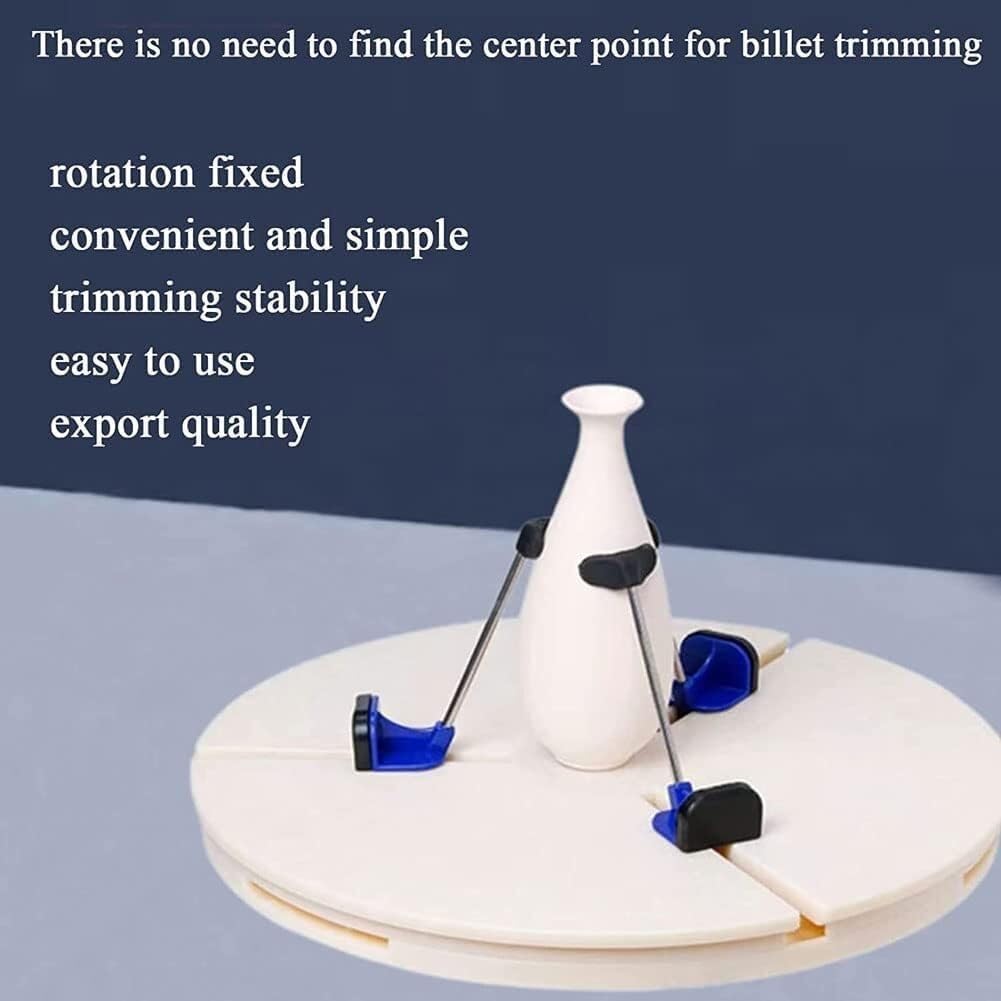 Regulowany trójkątny zacisk gramofonu do przycinania ceramiki - idealny do rzeźbienia koła, idealny dla rodziny i miłośników ceramiki