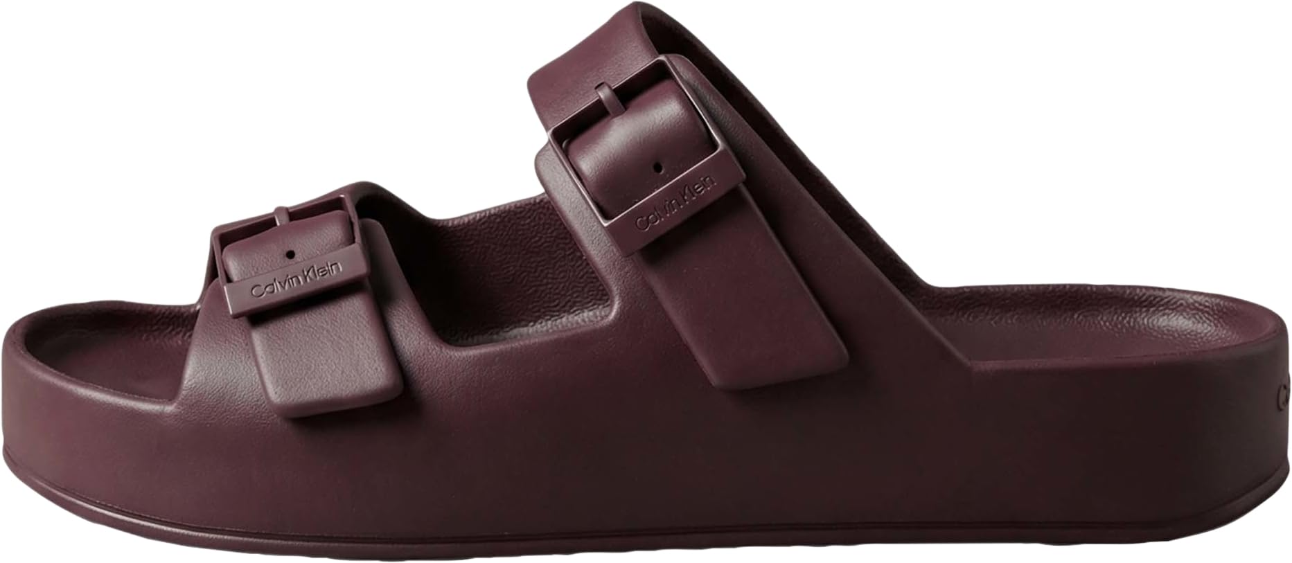Calvin Klein Men’s Sandals Ergon EVA with Buckles, Red (Bordeaux), 8
