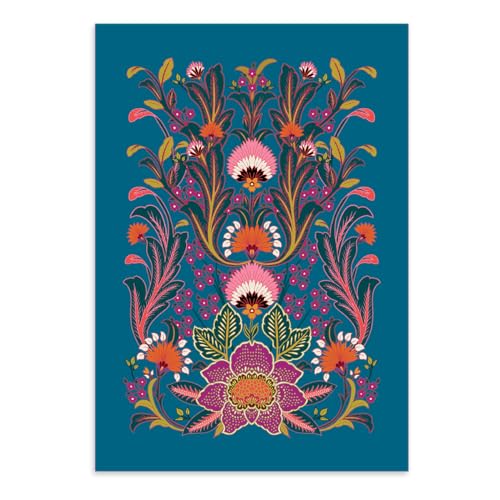 Image of Punch Studio Renaissance Blue Boxed Note Cards (52828)