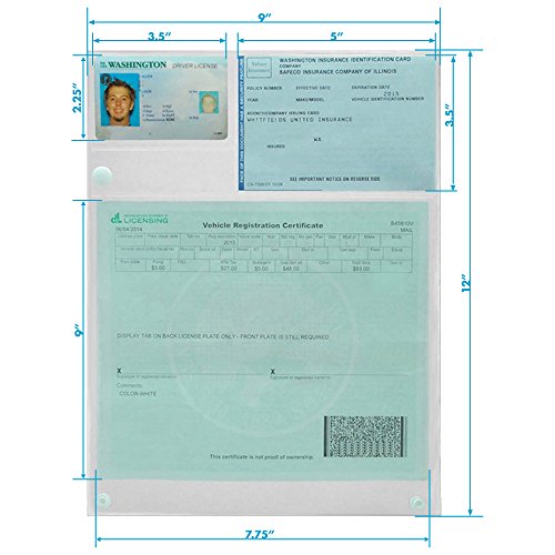 Organizador De Documentos Transparente Plegable miniatura 2