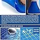Inokantucy 2CM Blau Motorrad Universal Sitz Kissen Gel Pad Cool Pad StoßDäMpfungs Matte DIY Cut Kissen A