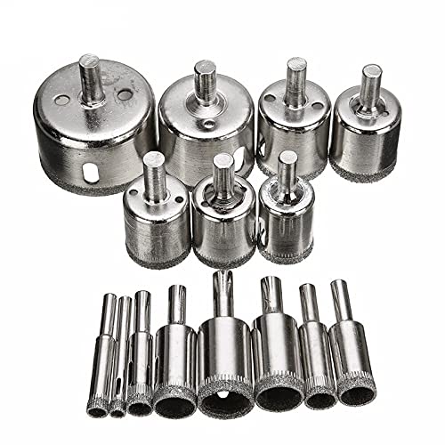 Juego de brocas recubiertas de diamante 6mm-50mm 15 piezas miniatura 2