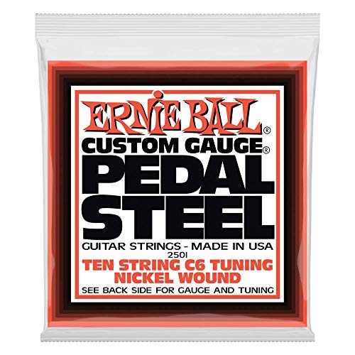 Ernie Ball Pedal Steel Cordes filées en nickel C6 Tuning, pour guitare électrique à 10 cordes, calibre 12-66 - Les Beatles, Paul McCartney, John Lennon, RIngo Starr, George Harrison Ernie Ball Pedal Steel Cordes filées en nickel C6 Tuning, pour guitare électrique à 10 cordes, calibre 12-66 – Image 6