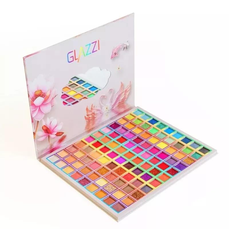 FATASH 99 Colors Eyeshadow Palette, Professional Makeup with Set Matte & Shimmer Shades, Highly Pigmented
