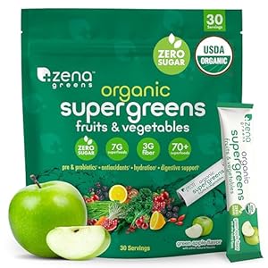Zena Greens Organic Supergreens Powder | 30 Servin...