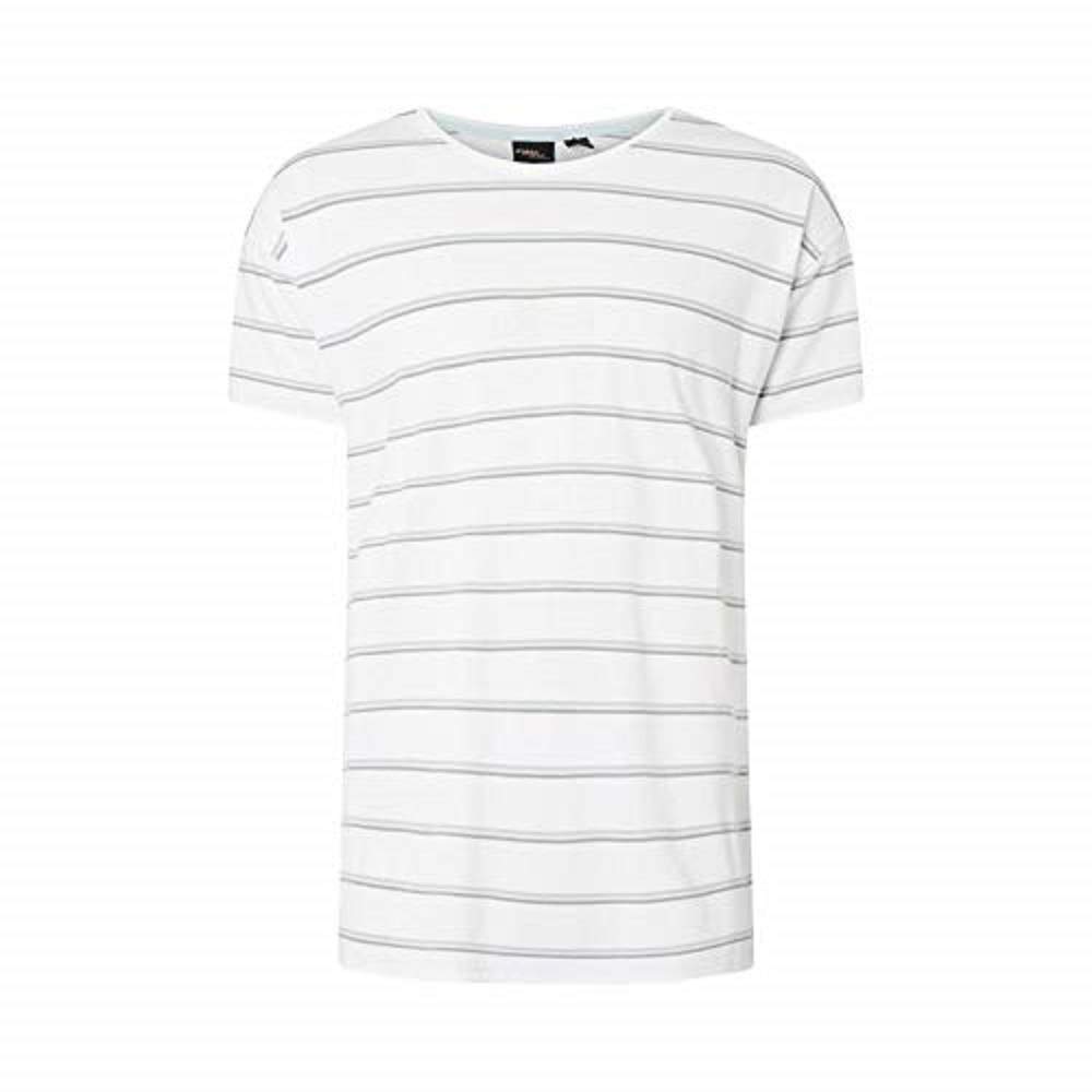 O'Neill Men's LM Striped WOW Tees, White, S