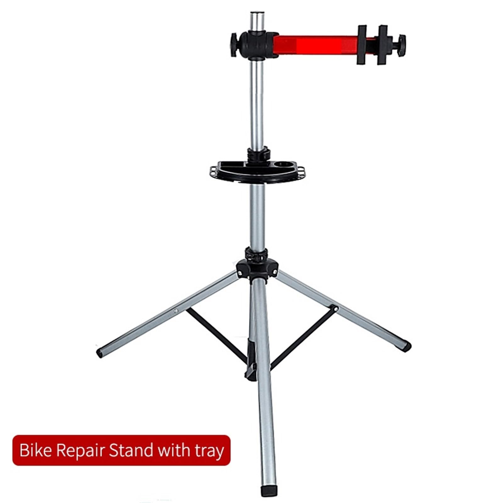 Soporte para el mantenimiento de bicicletas Soporte de reparación bicicletas aleación aluminio, herramientas profesionales , plegables y ajustables(Stand with tray)