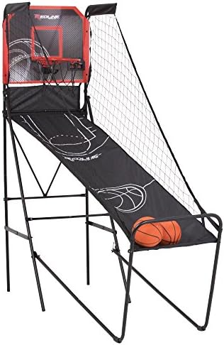 Redline Alley-Oop Single Basketball Shootout with Quick Connect Easy-to-Assemble Frame and Compact Fold-up Design for Easy Storage