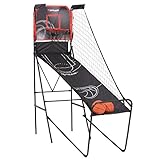 Redline Alley-Oop Single Basketball Shootout with Quick Connect Easy-to-Assemble Frame and Compact Fold-up Design for Easy Storage