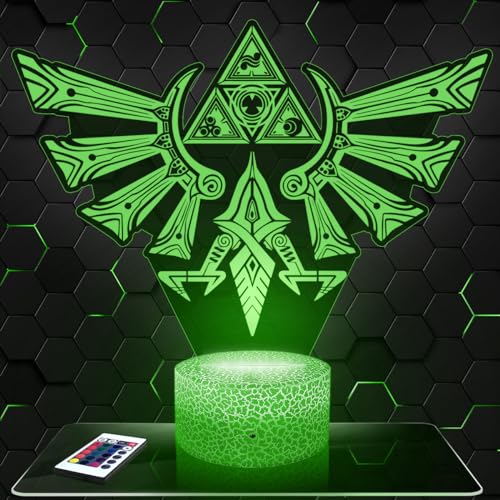 Lampephoto.fr - Lámpara 3D Tri force Decoración Habitación Niño