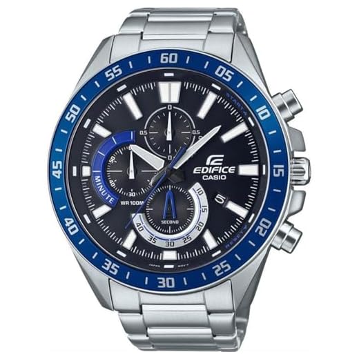 Relógio CASIO EDIFICE masculino azul preto EFV-620D-1A2VUDF