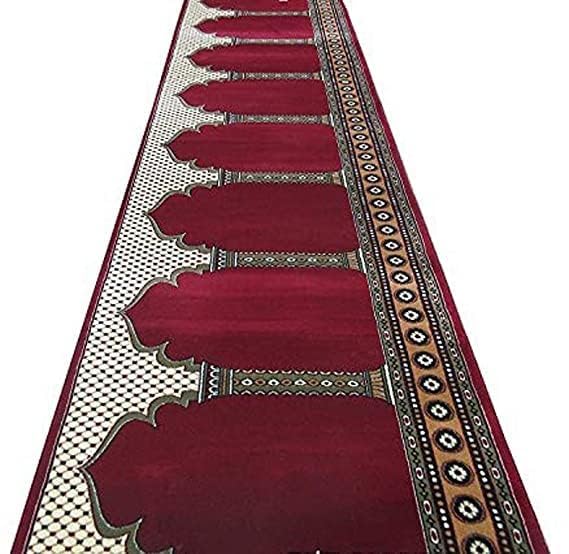 RUG VIBE RUGS Washable ZANAMAZ Prayer Carpet for MASJID (Mosque ...