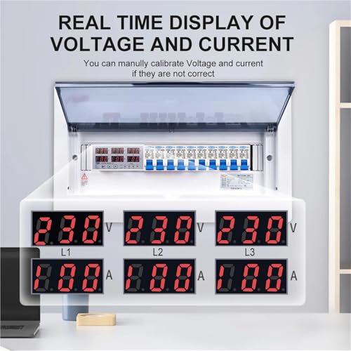 Relais de protection triphasé + N réglable synchrone 3X220V - 3
