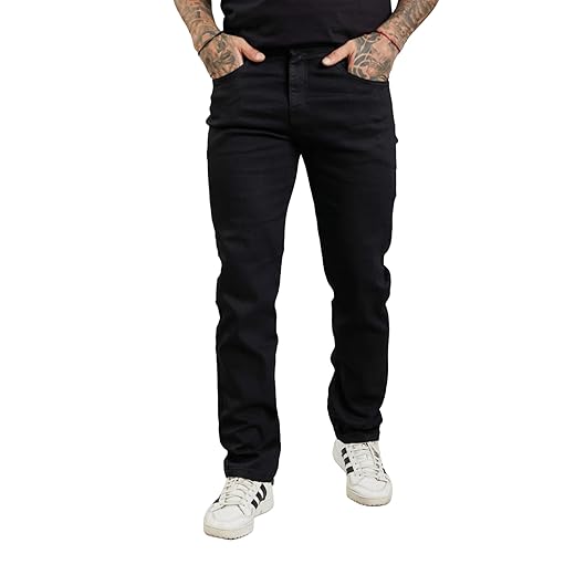 Calça Jeans Masculina Preta Slim Fit Lemier Collection