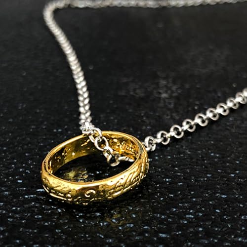 2 Pcs Vintage Green Leaf Elven Earrings Pin Brooch Pendant Chain Necklaces Gold Tone The Ring Necklace The Best Gift for Fans3