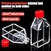 4E's USA Polystyrene Cell Culture Flasks, 60pcs Tissue Culture Bottle with Vent Cap, Sterile, 25cm² Culture Area, 12 pcs/Bag