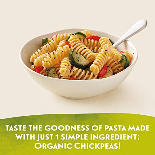 Tolerant Organic Chickpea Rotini Pasta (8 Oz) - Free From Allergens - Gluten Free, Vegan, Paleo, Plant Based Protein Pasta - Non Gmo, Kosher - Made With 1 Single Ingredient #TOP1