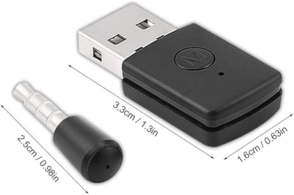 Zerone Adattatore Bluetooth USB Adattatore Wireless Dongle per Ricevitore e Trasmettitore Bluetooth 4 0 per Playstation PS4