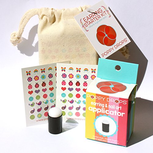Veggie Dye Pierce Free Earring Starter Kit- Poppy Drops