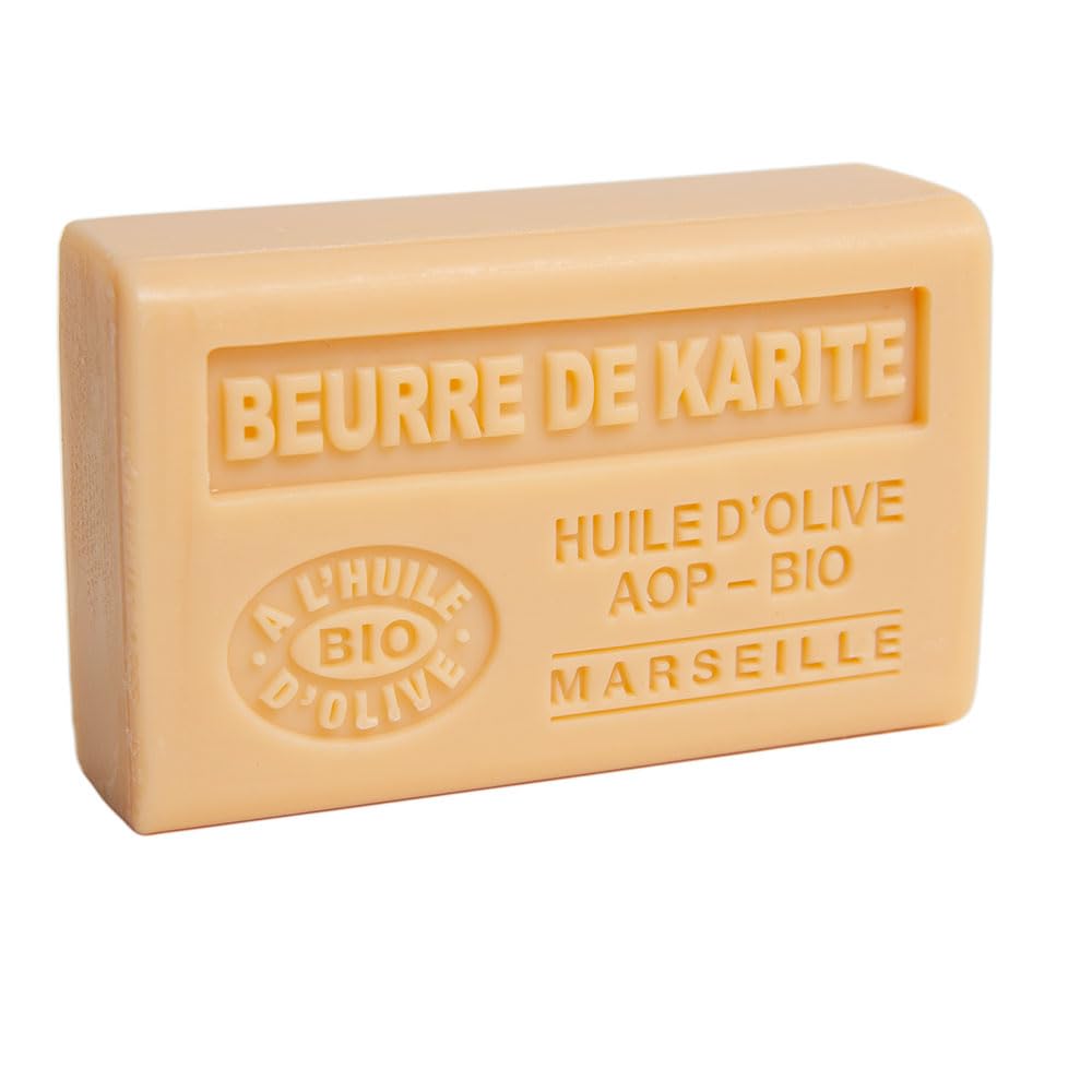 Savon de Marseille - French Soap Made With Pure Organic Olive Oil and Shea Butter - Shea butter