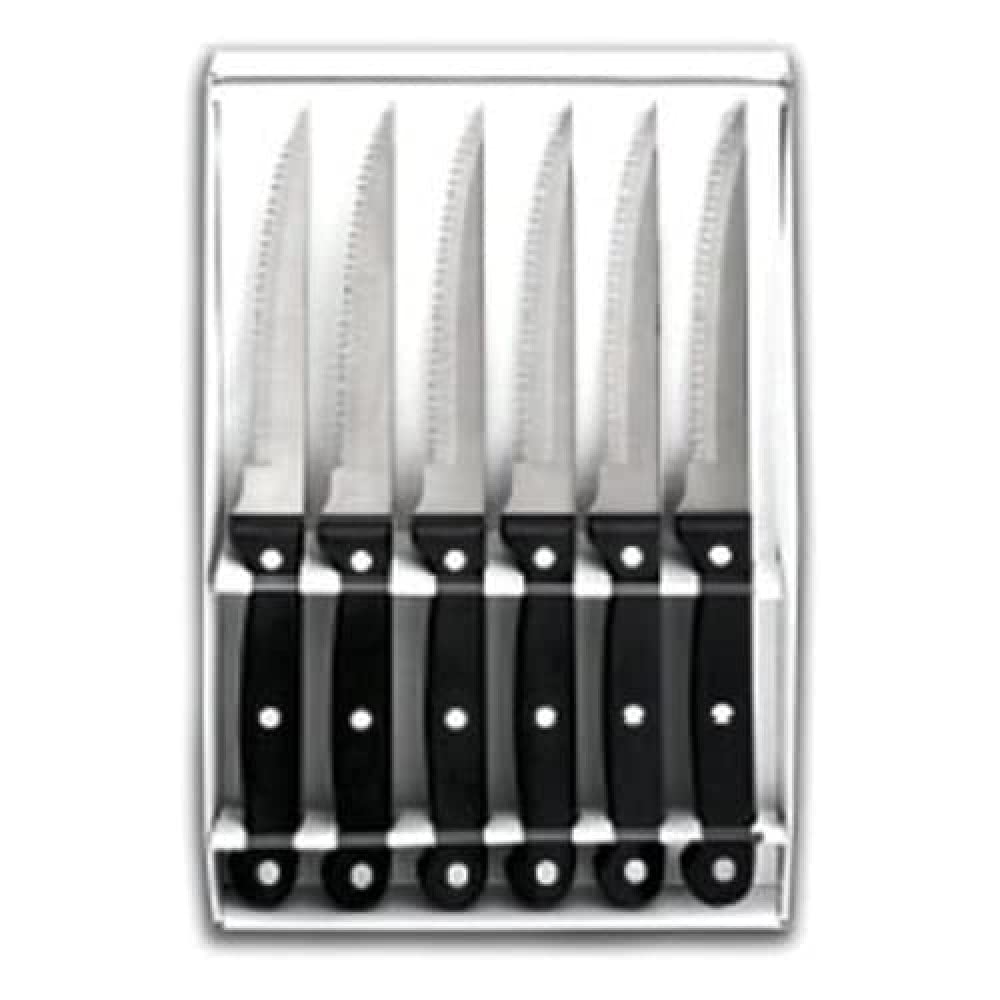 Lacor - 39060 - Set 6 cuchillos Chuleteros Dentados Classic