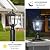 Solar Post Lights, 6000K Dusk to Dawn Solar Lamp Post Light with Pier Mount Base, Solar Post Lights Outdoor Waterproof for Garden Yard Landscape Pole Pillar, Outside Decorative Lamp(Cool White)