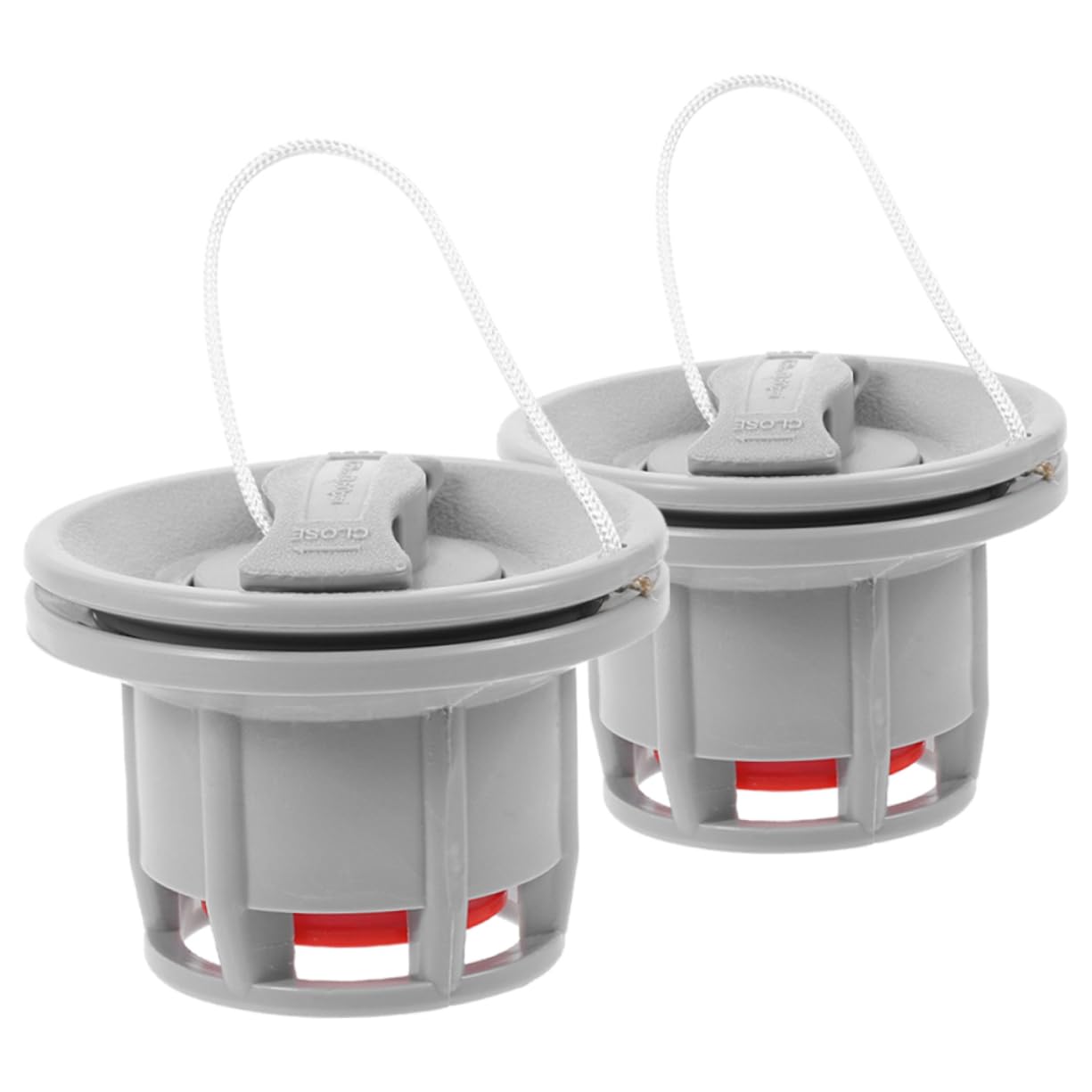 BESPORTBLE Valvola per Gommone Valvole Ad Alta Pressione Scarico dei Tappi per Kayak Adattatore per Kayak Gonfiabile Valvola della Barca Ad Alta Pressione Vedere Grey