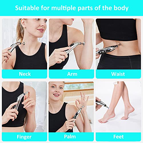 Rechargeable Electric Meridians Energy Pen - Low Voltage Electronic Meridian Acupuncture Massage Pen for Relaxation and Pain-Relief - Image 6