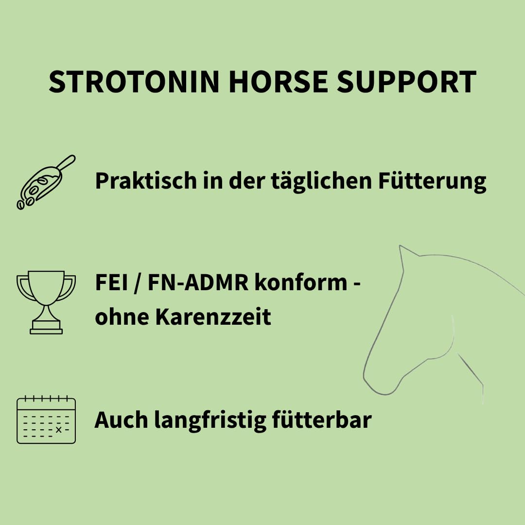 Horse Nerve Support | Ergänzungsfuttermittel für Pferde bei Stress, Angst und Unruhe | Magnesium Pferd | herausfordernde Phasen: Transport, Stallwechsel & Training, Made in Germany -10 STK