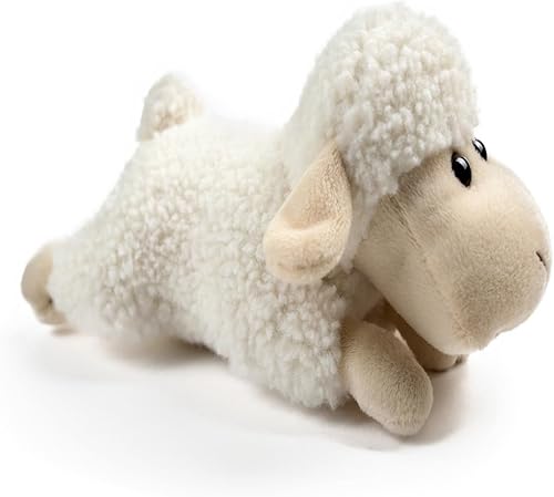 Tiny Heart Animal de peluche de oveja, peluche de cordero, lindo cordero de peluche suave, para niños y niñas, cumpleaños, decoración del hogar,