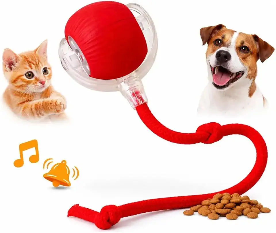 Bola Interativa Pet Inteligente Gato Cão Automática Recarregável Tipo C Brinquedo Gatos Rolamento Inteligente Brinquedos Pets Anti Mordida Brincar Cães Objeto Gato Durável Cores Sortidas Premium