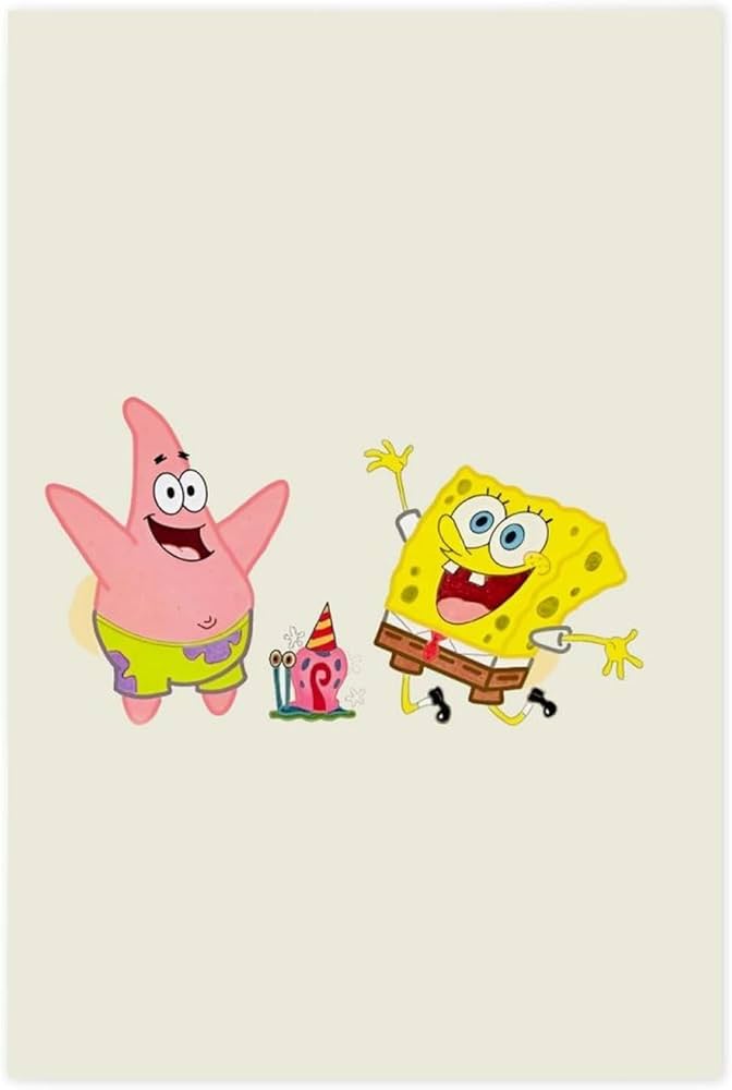 Amazon.co.jp: スポンジボブ ポスター 絵画 インテリア 壁紙用 壁紙