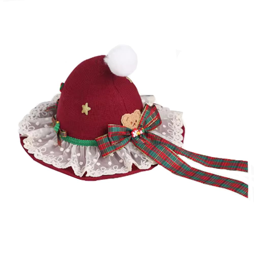 COSDREAMER Women Witch Hat Wool Knit Cap for Halloween Christmas Costume Party (G) โ image 1