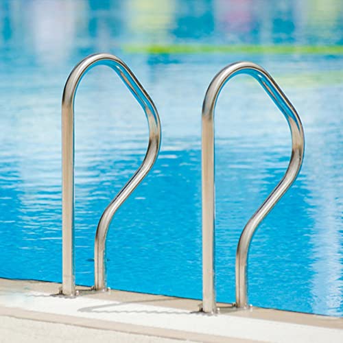 Baranda para piscina de acero inoxidable con accesorios de montaje miniatura 1