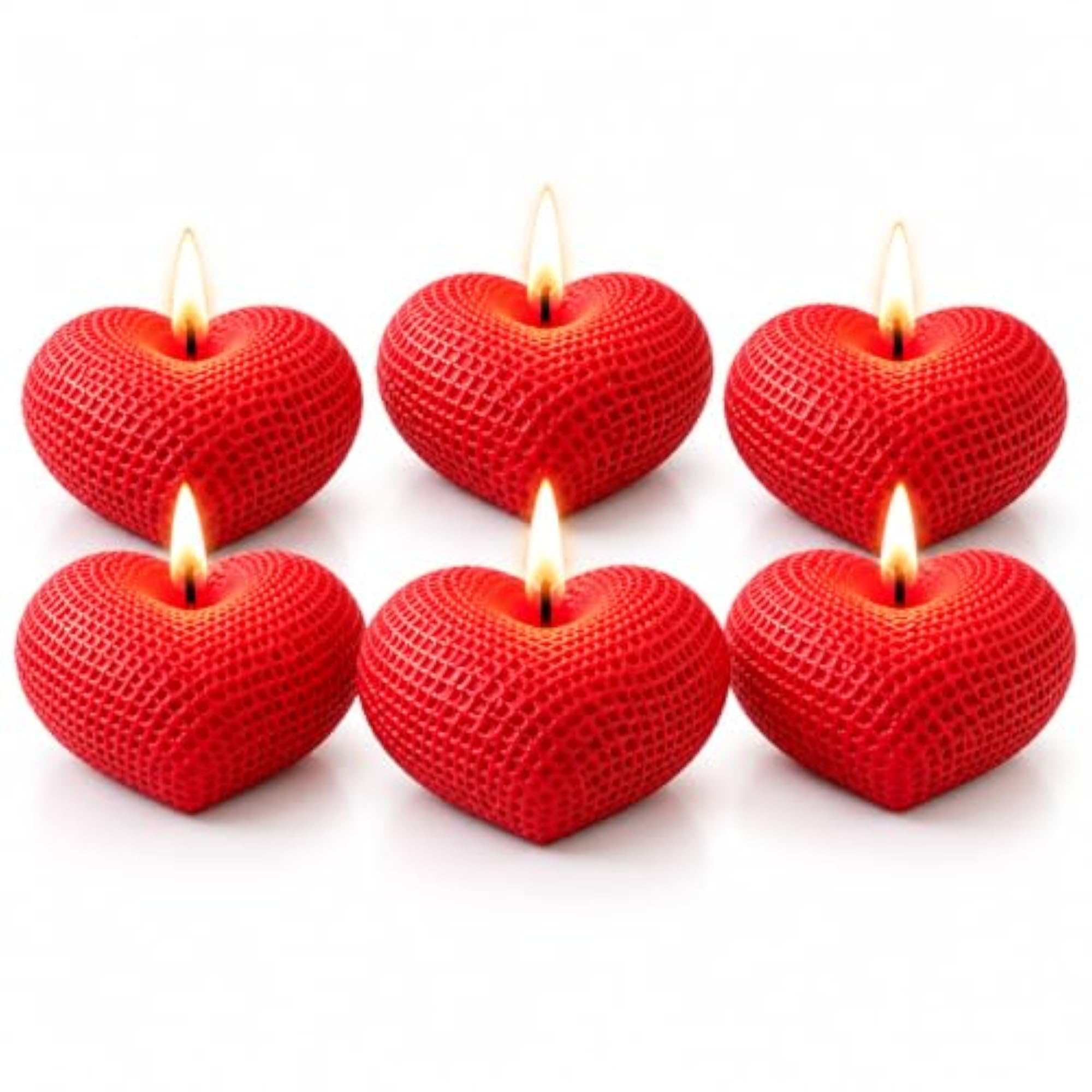Heart Shaped Decorative Candles for Home Décor, Gift