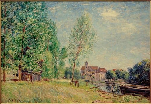 Tableaux peinture sur toile pour chambre ambiance nordique et marine 60x90cm Sisley