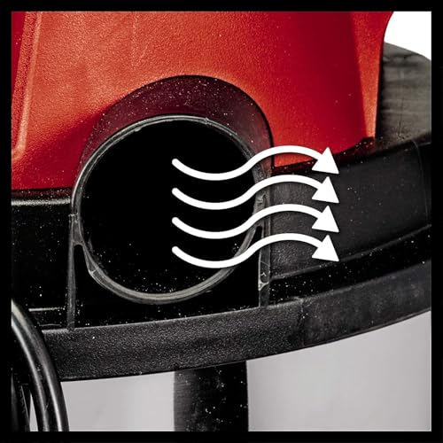 Einhell Nass-Trockensauger TC-VC 1815 S (1.250 W, 15 Ltr.-Edelstahlbehälter, 36 mm-Schlauchsystem,...