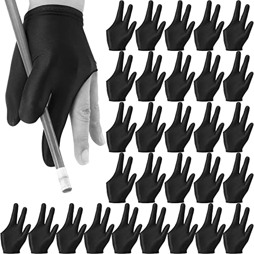 Gants de billard 3 doigts anti-transpiration pour corriger les déviations de tir sur table