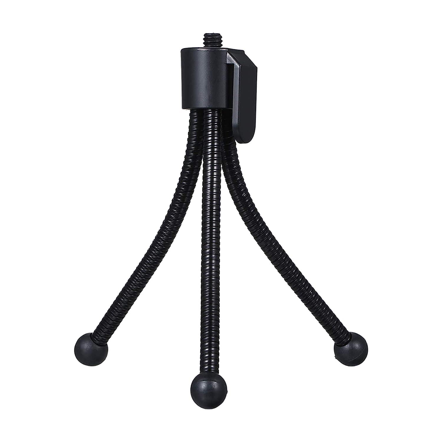 Ubervia Mini Desktop Tripod Stand with 1/4 Inch Screw Hole Portable Folding Desktop Stand Mobile Tabletop Video Webcam Web Camera Bracket for Live Streaming Online Meeting Teaching Video Calling |