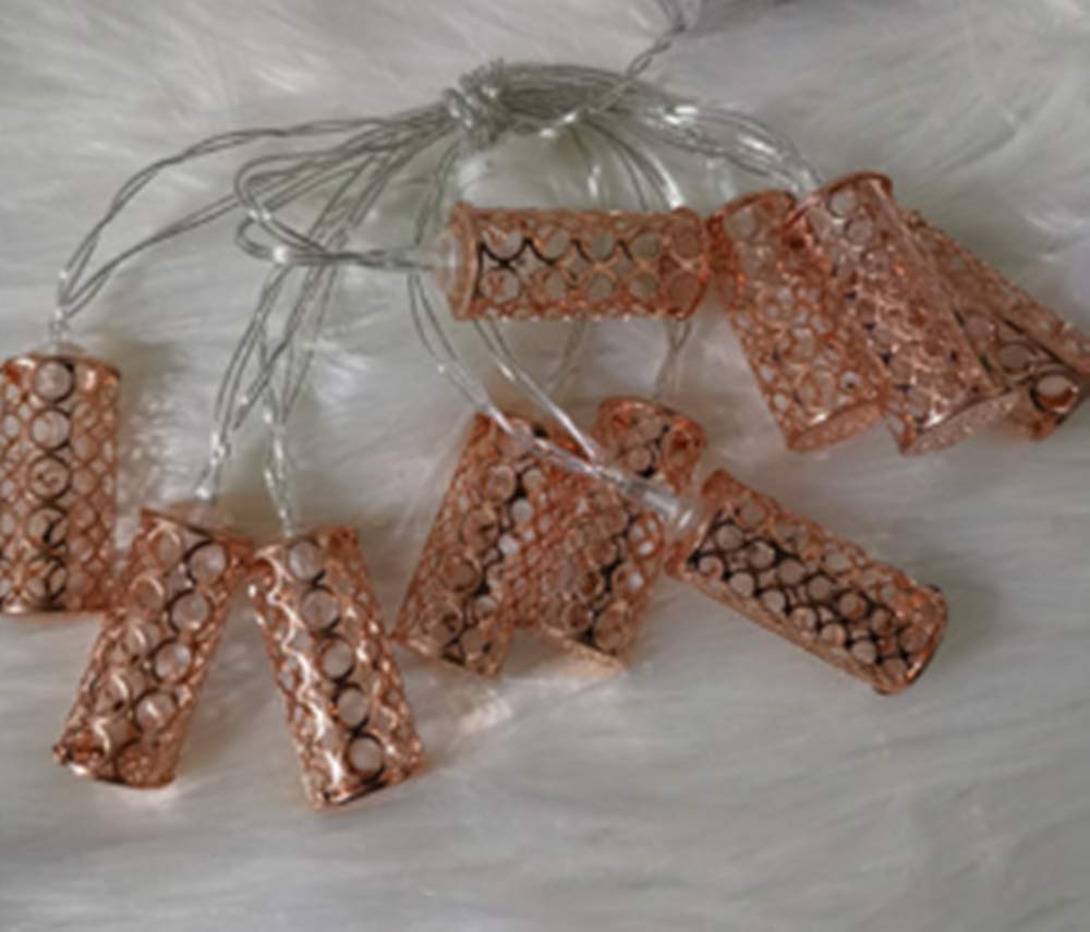 Cadena de luces de alambre de cobre con alimentación de red, funciona con pilas, decoración de bodas, fiestas, decoración de árboles, iluminación brillante for interiores y exteriores, jardín. Cadena