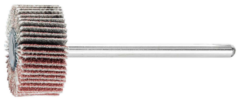 PFERD 45156 Mini Mounted Flap Wheel, Aluminum Oxide A, 3/4" Diameter x 3/8" Length, 1/8" Shank, 120 Grit, 38100 Max RPM (Pack of 10)