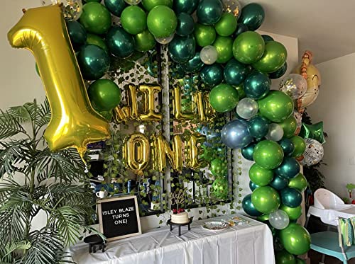 Emerald green balloons 50 pcs metallic green 12 inch chrome green balloons Double layer green balloons are more durable suitable for wedding birthday party balloon decorations - Image 3