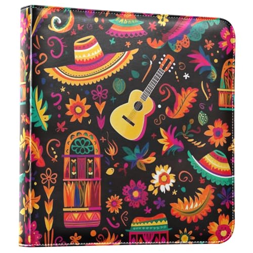 Álbum de Fotos Autoadhesivo DIY Scrapbook Álbum Cinco De Mayo Fiesta Mexicana 3 Anillos Álbum de Fotos 40 Páginas 8x10 para Memoria miniatura 1