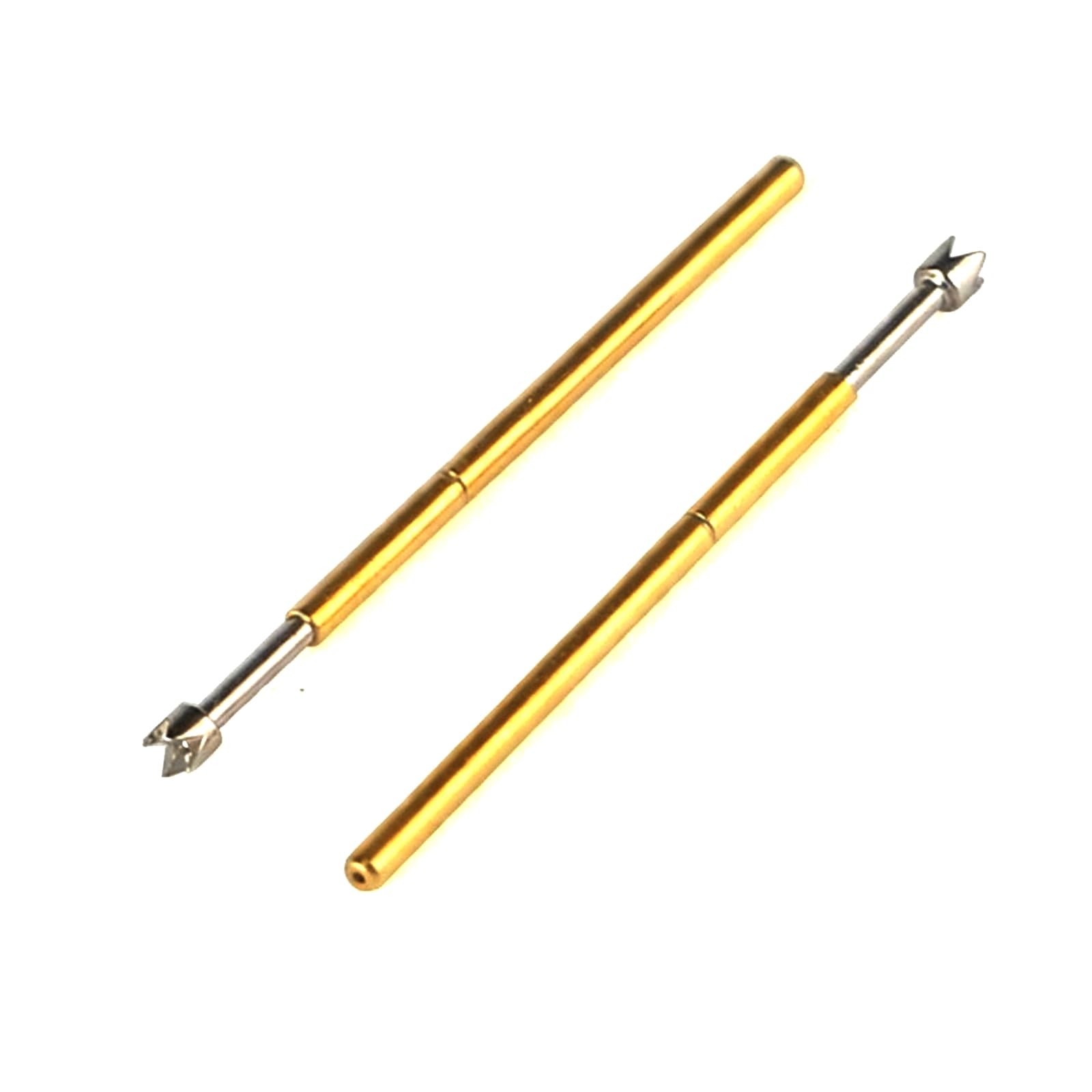 100Pcs P50-Q2 Spring Test Probes, 0.9mm 4 Claws Pogo Pins Dia 0.68mm Length 16.55mm for PCB Board Testing Contact