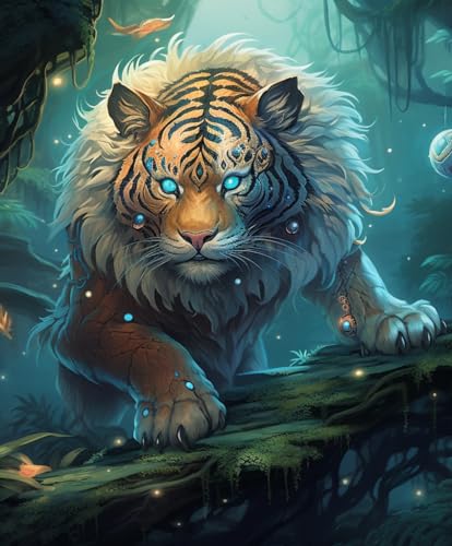 Kit de broderie de perles COKYIS tigre anime 3D à offrir aux passionnés