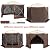 VEVOR Pop Up Gazebo Screen Tent, Pavilion Gazebo Tent, 11.5 x 11.5 ft 6-Sided Camping Instant Canopy Sun Shelter with 6 Removable Privacy Wind Cloths, Mosquito Netting, for Patio, Backyard, Lawn