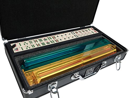 American Mah Jongg Set by White Swan – 166 Ivory Colored Engraved Tiles