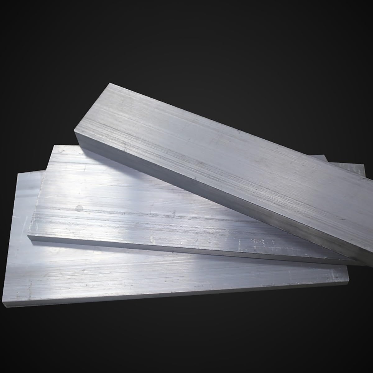 Płaskownik aluminiowy, Pręt płaski ze stopu aluminium 6061, grubość 2-10 mm, szerokość 10-80 mm, długość 500 mm(1pcs 10x80x500mm)