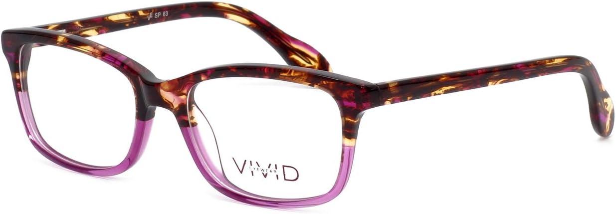 Calabria Splash 63 Rectangular Reading Glasses for Women with Plastic Lenses – Tortoise Havana | Spring Hinge | Lightweight